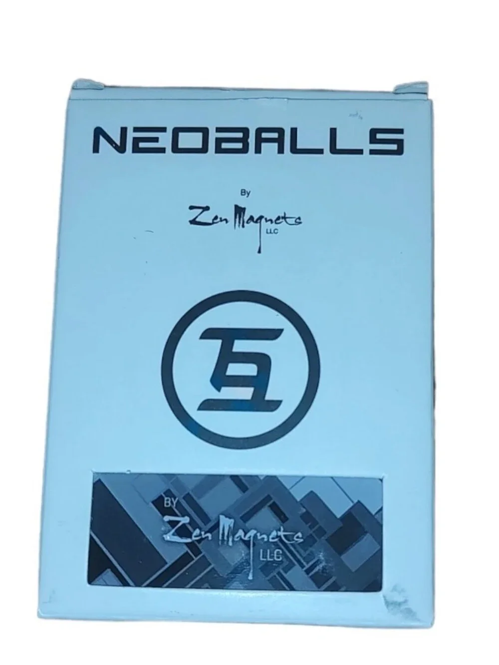 Zen Magnets Neoballs Metal Travel Case Sliding Top Tin Storage Box Container